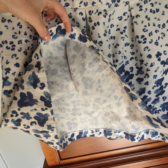 Banana Republic blue floral skirt - Picture 3 of 6